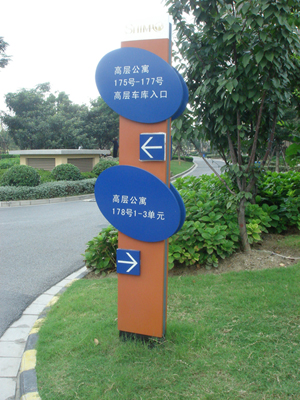 简便式小区导视牌